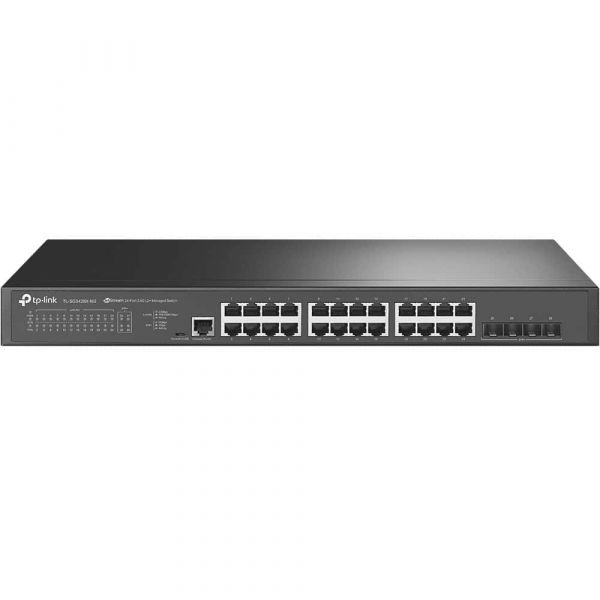 TP-Link TL-SG3428X-M2 netwerk-switch Managed L2+ 2.5G Ethernet (100/1000/2500) 1U Zwart (SG3428X-M2)