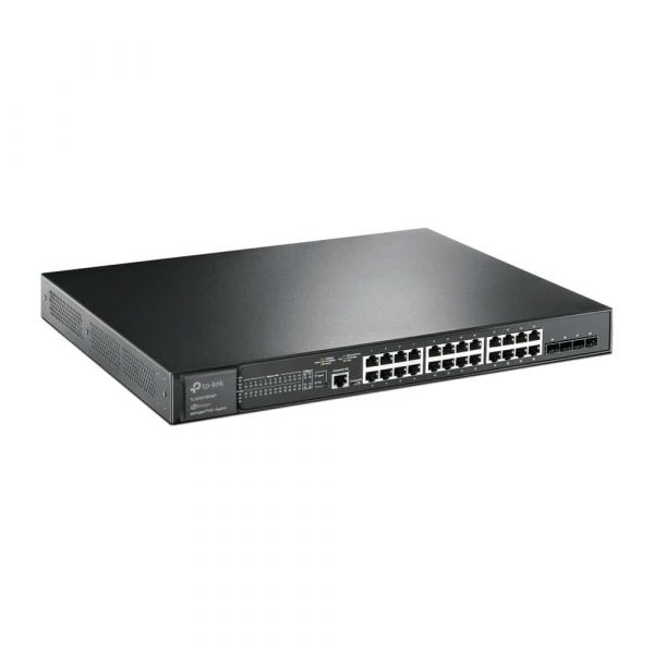 TP-Link TL-SG3428XMP netwerk-switch Managed L2/L3 Gigabit Ethernet (10/100/1000) Power over Ethernet (PoE) 1U Zwart (SG3428XMP)