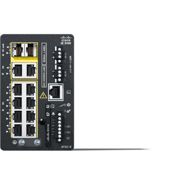 Cisco Catalyst IE-3100-8T2C-E netwerk-switch Managed L2 Gigabit Ethernet (10/100/1000) Zwart (IE-3100-8T2C-E)