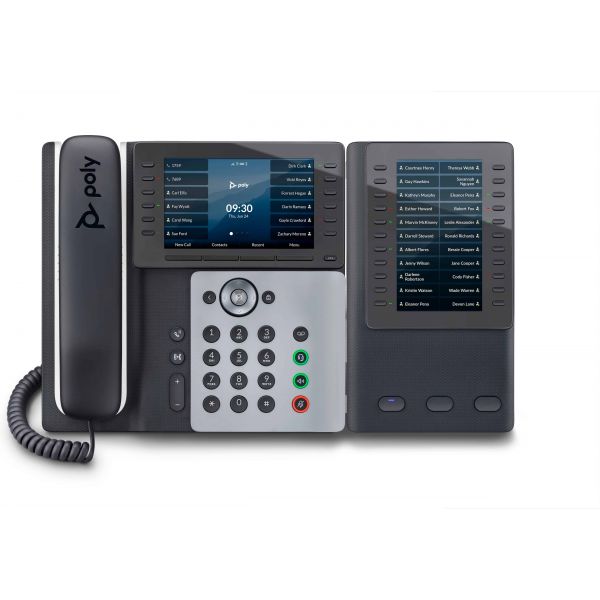 POLY Edge E550 IP-telefoon met PoE-ondersteuning (82M91AA)