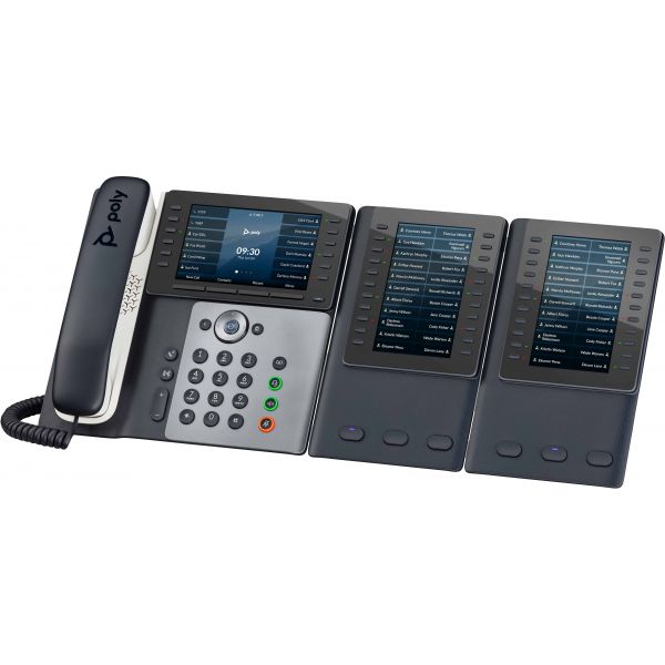 POLY Edge E550 IP-telefoon met PoE-ondersteuning (82M91AA)