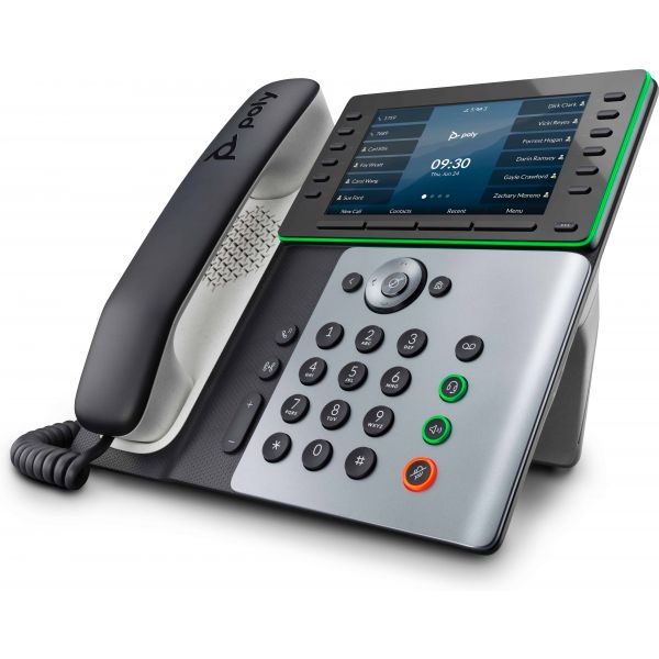 POLY Edge E550 IP-telefoon met PoE-ondersteuning (82M91AA)