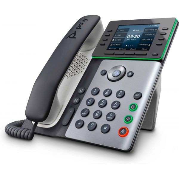 POLY Edge E300 IP-telefoon met PoE-ondersteuning (82M92AA)