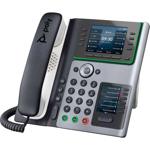 POLY Edge E400 IP-telefoon met PoE-ondersteuning (82M93AA)