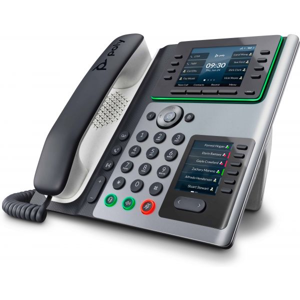 POLY Edge E400 IP-telefoon met PoE-ondersteuning (82M93AA)