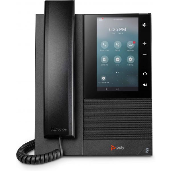 POLY CCX 500 Business Media Phone met ondersteuning voor Open SIP en PoE (82Z78AA)