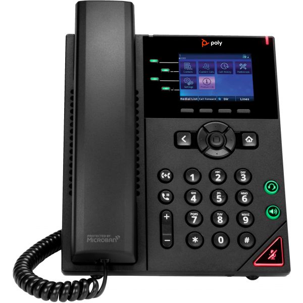 POLY OBi VVX 250 4-lijns IP-telefoon met PoE-ondersteuning (89B58AA)