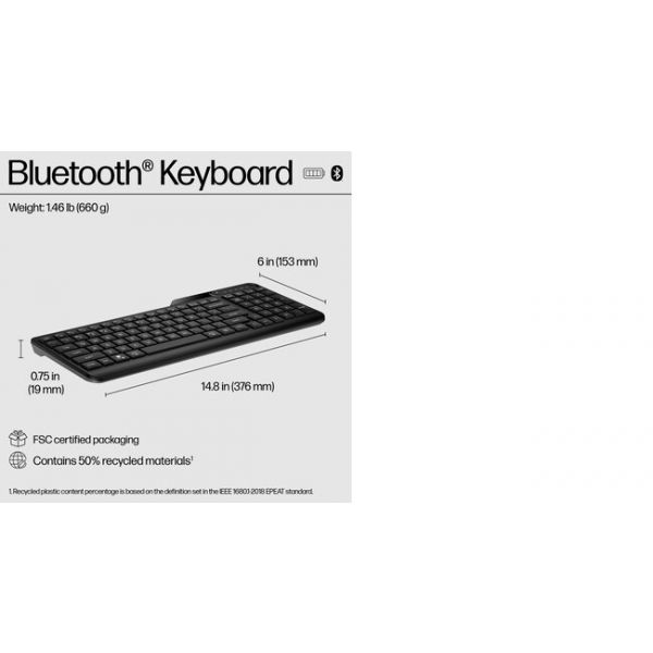 HP 460 Bluetooth-toetsenbord voor meerdere apparaten