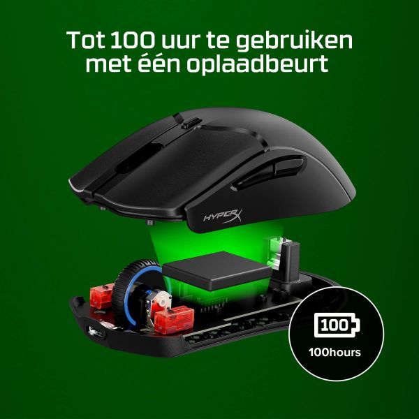 HP HyperX Pulsefire Haste 2 Mini - draadloze gaming muis (zwart)