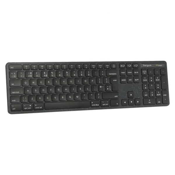 Targus AKB873NO toetsenbord Universeel RF-draadloos + Bluetooth QWERTY Scandinavisch Zwart