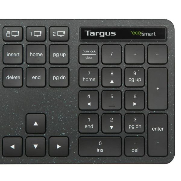 Targus AKB873NO toetsenbord Universeel RF-draadloos + Bluetooth QWERTY Scandinavisch Zwart