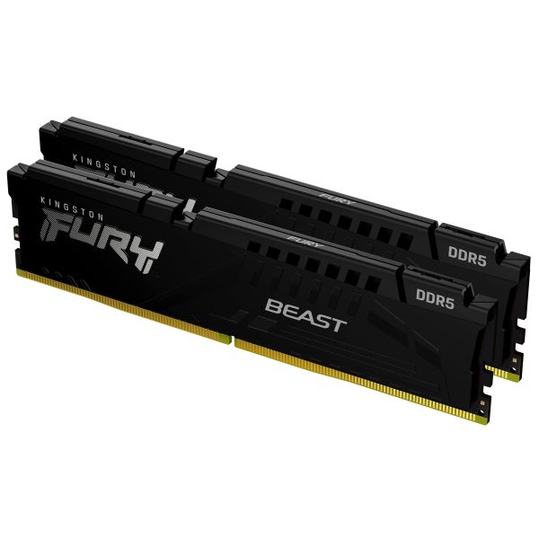 Kingston Technology FURY Beast 32GB 6000MT/s DDR5 CL30 DIMM (Kit of 2) Black XMP (KF560C30BBK2-32)