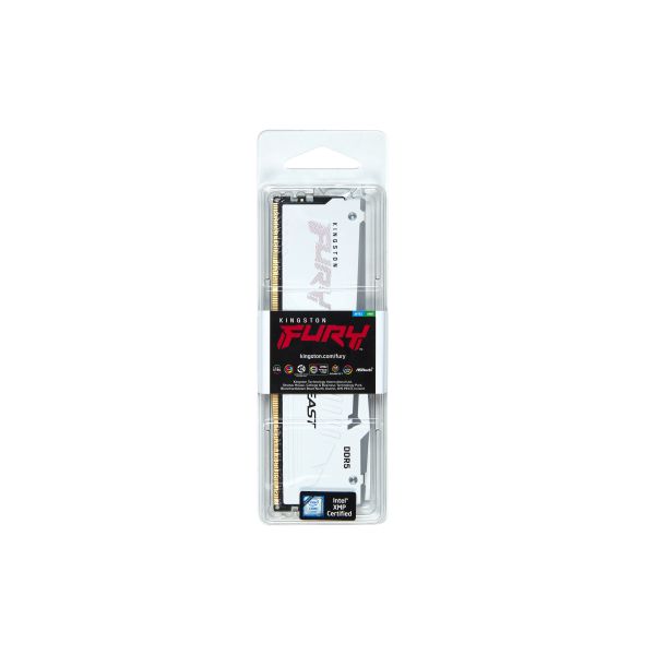 Kingston Technology FURY Beast 32GB 6400MT/s DDR5 CL32 DIMM White RGB XMP (KF564C32BWA-32)