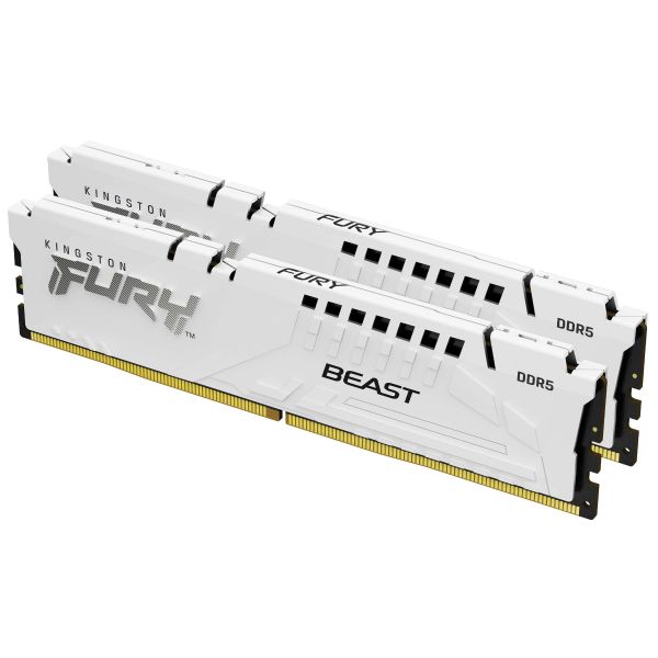 Kingston Technology FURY Beast 32GB 6400MT/s DDR5 CL32 DIMM (Kit of 2) White EXPO (KF564C32BWEK2-32)