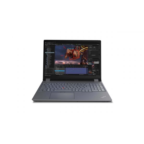 Lenovo ThinkPad P16 Intel® Core™ i7 i7-13850HX Mobiel werkstation 40,6 cm (16") WQXGA 32 GB DDR5-SDRAM 1 TB SSD NVIDIA RTX 2000 Ada Wi-Fi 6E (802.11ax) Windows 11 Pro Grijs, Zwart (21FA004FMH)