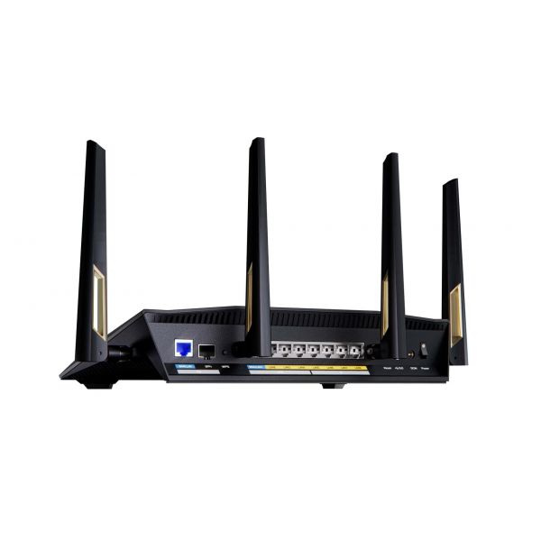 ASUS RT-BE88U draadloze router 10 Gigabit Ethernet Dual-band (2.4 GHz / 5 GHz) Zwart, Grijs (90IG08V0-MO3N0V)