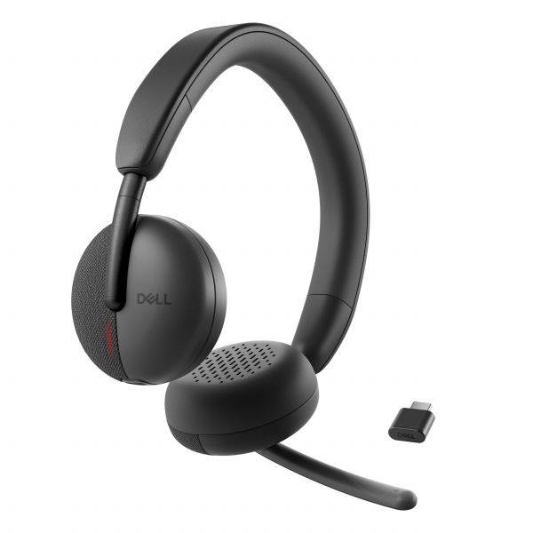 DELL WL3024 Headset Bedraad en draadloos Hoofdband Oproepen/muziek USB Type-C Bluetooth Zwart