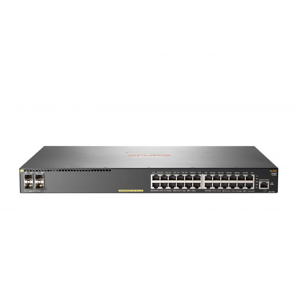 Hewlett Packard Enterprise Aruba 2930F 24G PoE+ 4SFP+ Managed L3 Gigabit Ethernet (10/100/1000) Power over Ethernet (PoE) 1U Grijs (JL255A#ABB)