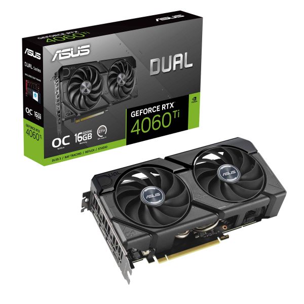 ASUS Dual -RTX4060TI-O16G-EVO NVIDIA GeForce RTX 4060 Ti 16 GB GDDR6