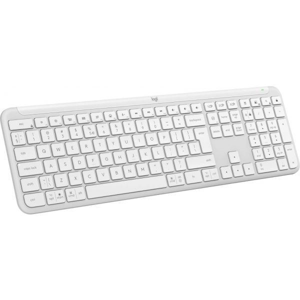 Logitech K950 Signature Slim toetsenbord Kantoor RF-draadloos + Bluetooth QWERTY US International Wit