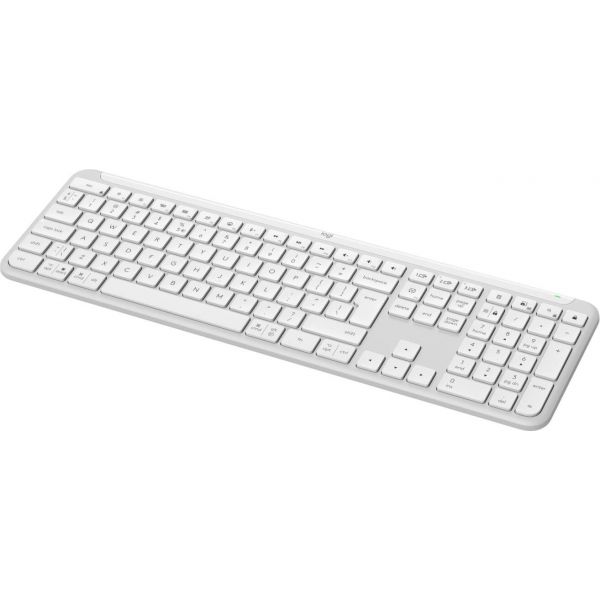 Logitech K950 Signature Slim toetsenbord Kantoor RF-draadloos + Bluetooth QWERTY US International Wit