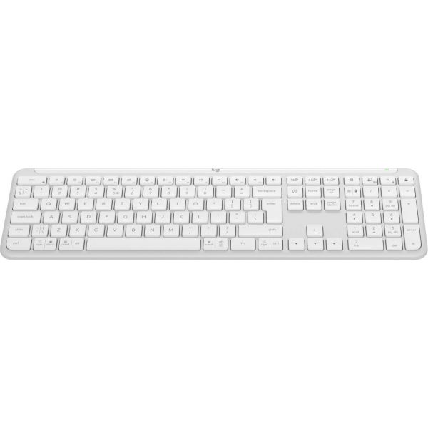 Logitech K950 Signature Slim toetsenbord Kantoor RF-draadloos + Bluetooth QWERTY US International Wit