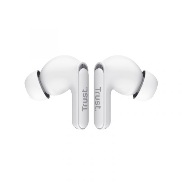 Trust Yavi Headset True Wireless Stereo (TWS) In-ear Oproepen/muziek USB Type-C Bluetooth Wit