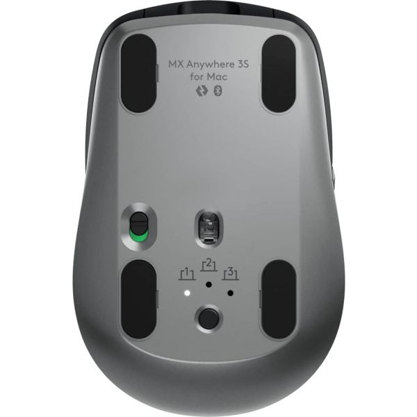 Logitech MX Anywhere 3S for Mac muis Kantoor Rechtshandig RF-draadloos + Bluetooth Laser 8000 DPI