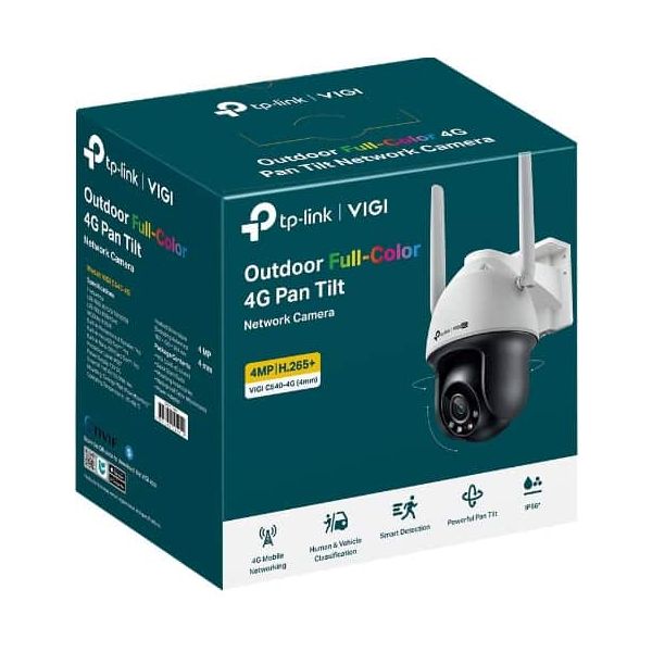 TP-Link VIGI C540-4G Torentje IP-beveiligingscamera Binnen & buiten 2560 x 1440 Pixels Plafond/muur