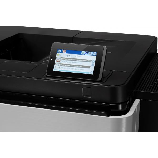 HP LaserJet Enterprise M806dn printer, Zwart-wit, Printer voor Bedrijf, Afdrukken, Printen via de USB-poort aan voorzijde; Dubbelzijdig printen