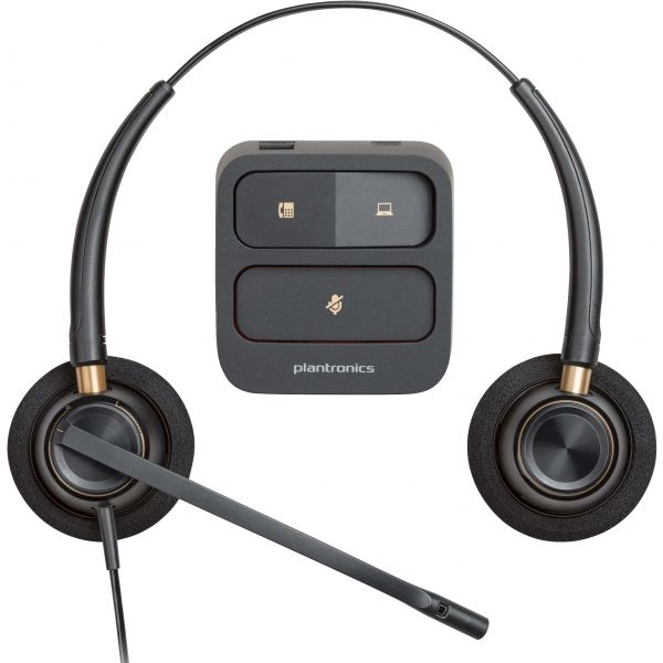 POLY EncorePro 520 Binaural Headset met Quick Disconnect (783P7AA#ABB)