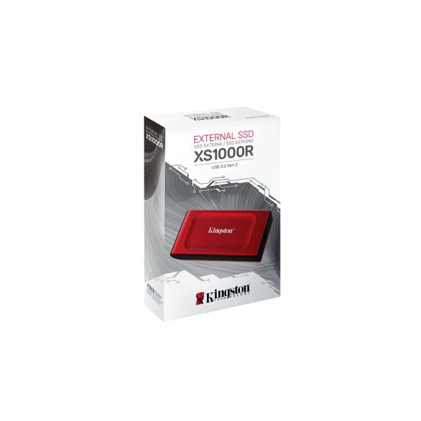 Kingston Technology 1TB XS1000 Red External USB 3.2 Gen 2 Draagbare Solid State Drive (SXS1000R/1000G)