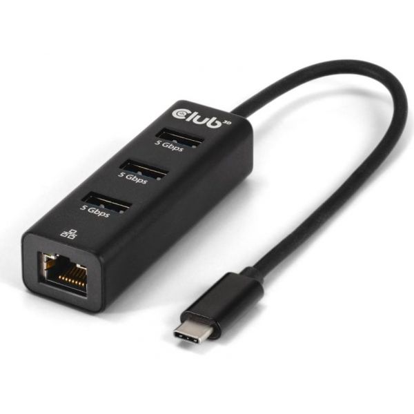 CLUB3D CSV-1549 interface hub USB Type-C 5000 Mbit/s Zwart