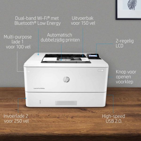 HP LaserJet Pro M404dw, Print, Draadloos