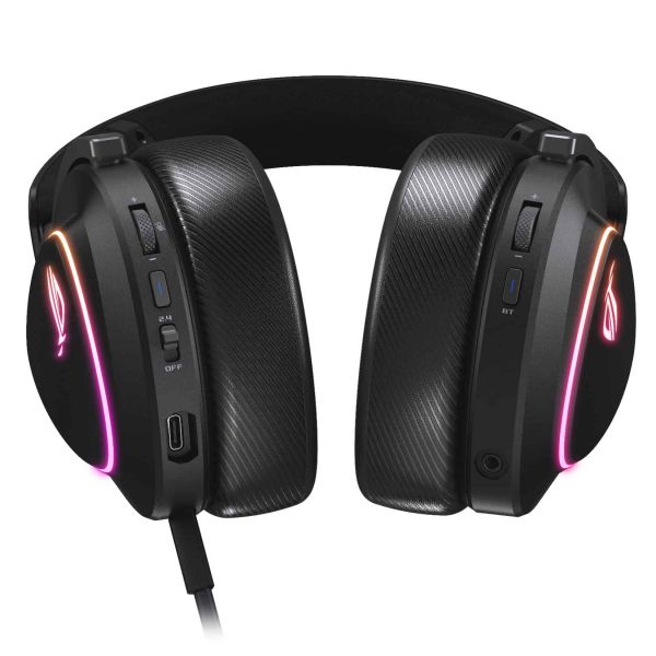 ASUS ROG DELTA II Headset Bedraad en draadloos Hoofdband Gamen USB Type-C Bluetooth Zwart