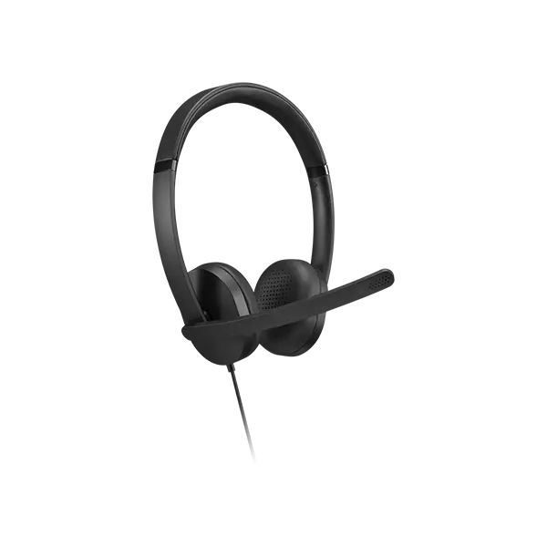 Lenovo 4XD1P83425 hoofdtelefoon/headset Bedraad Hoofdband Oproepen/muziek USB Type-A Zwart