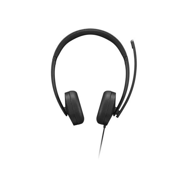 Lenovo 4XD1P83425 hoofdtelefoon/headset Bedraad Hoofdband Oproepen/muziek USB Type-A Zwart