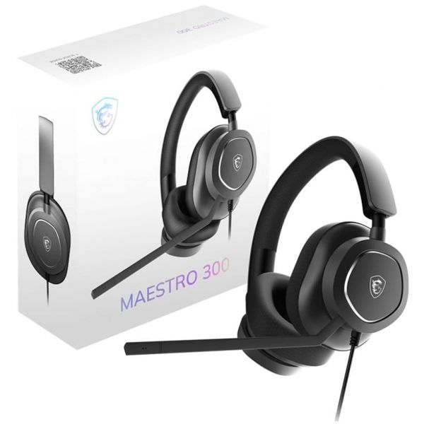 MSI Maestro 300 Headset Bedraad Hoofdband Gamen USB Type-C / USB Type-A Zwart