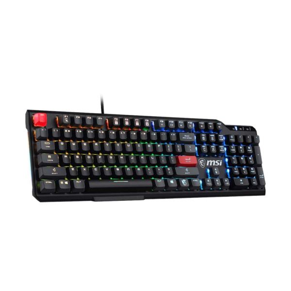 MSI Vigor GK41 Dusk LR US toetsenbord Gamen USB QWERTY Engels Zwart