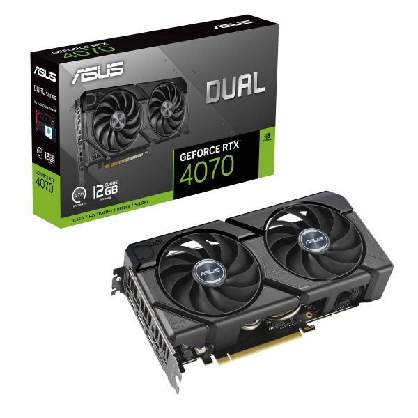 ASUS DUAL-RTX4070-12GD6-EVO NVIDIA GeForce RTX 4070 12 GB GDDR6