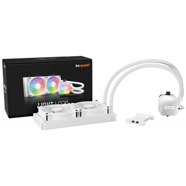 be quiet! LIGHT LOOP 240mm White Processor Alles-in-één vloeistofkoeler 12 cm Wit 1 stuk(s)