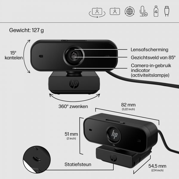 HP 430 FHD-webcam