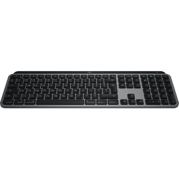 Logitech MX Keys S for Mac toetsenbord Kantoor RF-draadloos + Bluetooth QWERTY US International Aluminium, Zwart