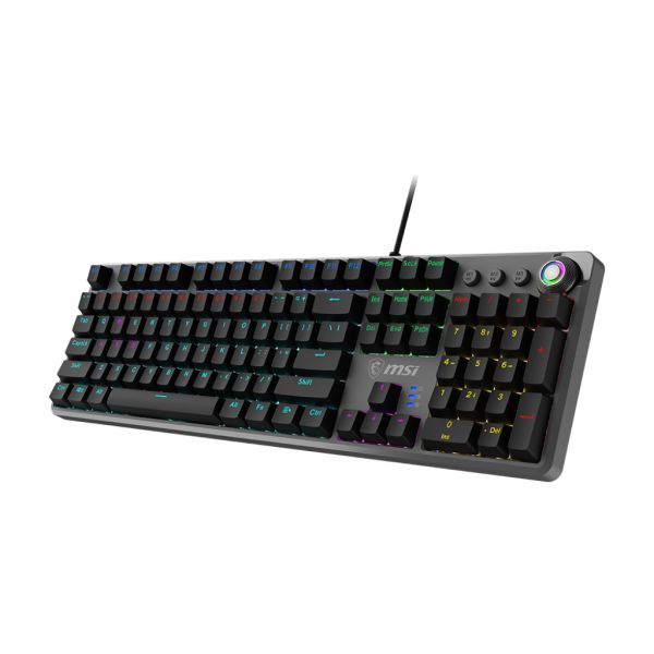 MSI FORGE GK310 RED US toetsenbord Gamen USB QWERTY US International Zwart (OS1-8ZA8010-000)