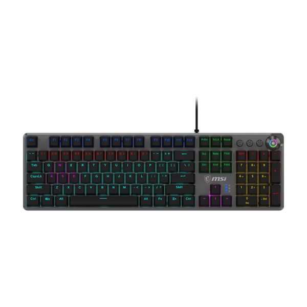 MSI FORGE GK310 RED US toetsenbord Gamen USB QWERTY US International Zwart (OS1-8ZA8010-000)