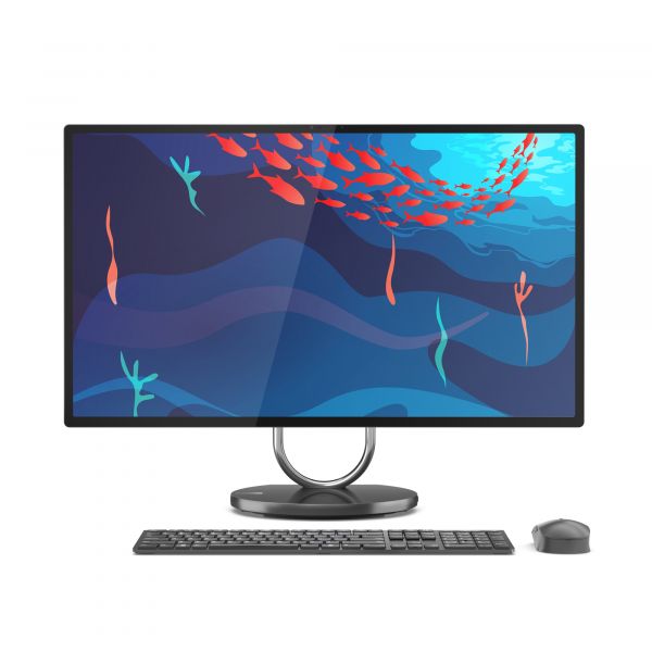 Lenovo Yoga AIO 9 Intel® Core™ i9 i9-13900H 80 cm (31.5") 3840 x 2160 Pixels Alles-in-één-pc 32 GB LPDDR5-SDRAM 1 TB SSD NVIDIA GeForce RTX 4050 Windows 11 Home Wi-Fi 6E (802.11ax) Grijs