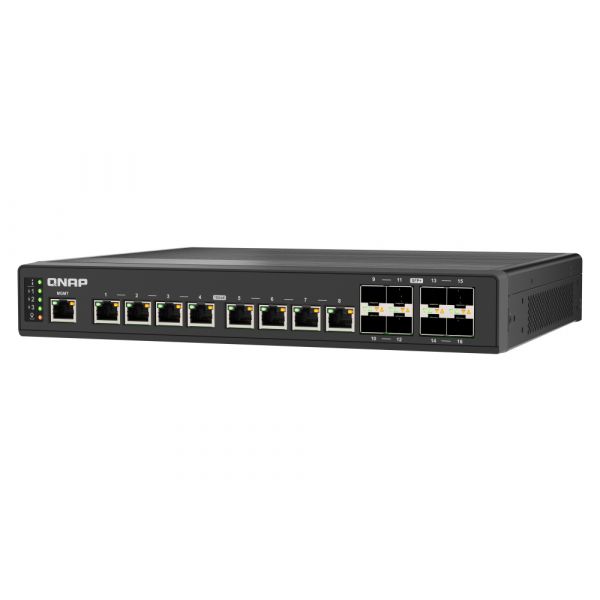 QNAP QSW-IM3216-8S8T netwerk-switch Managed 10G Ethernet (100/1000/10000) Zwart (QSW-IM3216-8S8T)