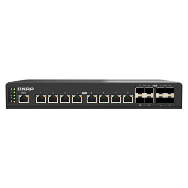 QNAP QSW-IM3216-8S8T netwerk-switch Managed 10G Ethernet (100/1000/10000) Zwart (QSW-IM3216-8S8T)