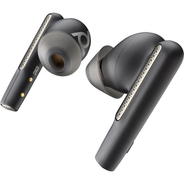 POLY Voyager Free 60+ UC Carbon Black Earbuds + BT700 USB-C-adapter + oplaadcase met touchscreen