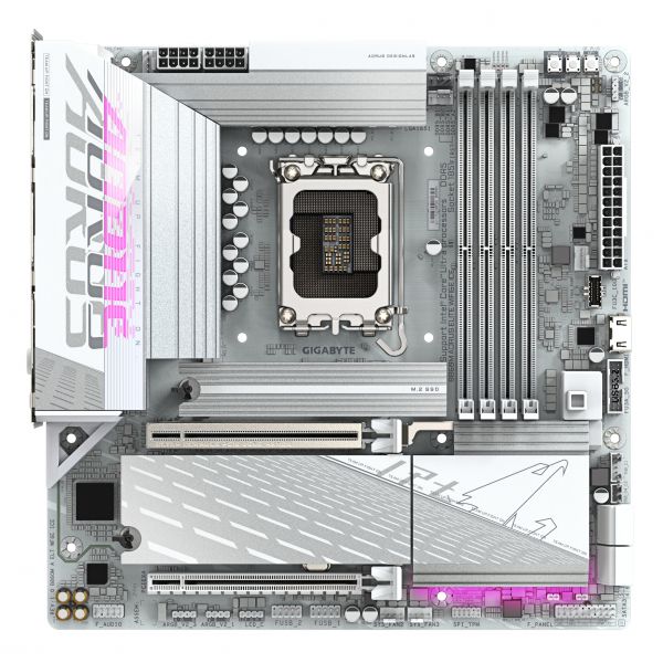 GIGABYTE B860M AORUS ELITE WF6E ICE Intel B860 LGA 1851 (Socket V1) micro ATX (B860M A ELT WF6E ICE)